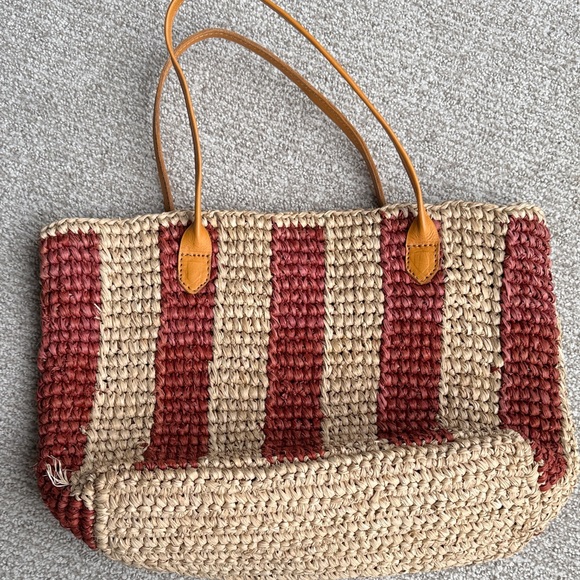 BEMBIEN Francia Raffia Striped Tote Bag - Picture 5 of 5